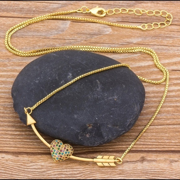 Jewelry - New Gold Cupid’s Arrow Love Necklace